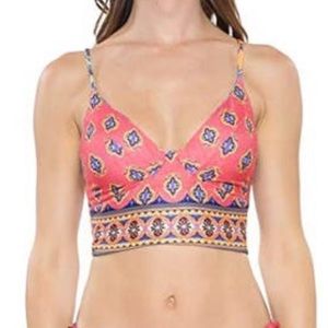 Becca Tapestry Bloom Reversible Strappy Bikini top